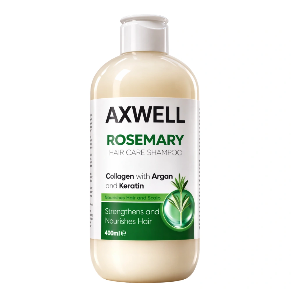 p1 Sampon rozmaringgal, keratinnal és kollagénnel, sérült hajra, hajnövekedésre, Verilaria, 400ml - Image 1