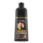 Fekete hajfestő sampon – gyorsan fedi az ősz hajszálakat, ammóniamentes, gyömbérrel, Sevich, 500 ml - Image 8